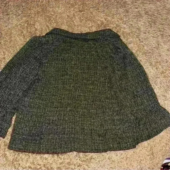 Courtenay Black & White Textured Button-Up Blazer, Size 16W - Picture 6 of 8